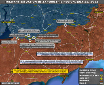 Military Situation In Southern Ukraine On July 26, 2023 (Map Update)